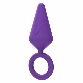 Chisa Novelties Candy Plug M Silicone Purple, anální kolík 10,1 x 3,3 cm