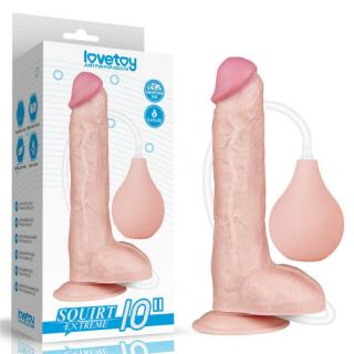 Lovetoy Squirt Extreme 10″, realistické stříkající dildo 25,4 x 4,6 cm