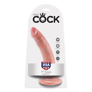 Pipedream King Cock 7″ Cock realistické dildo s přísavkou 17,8 x 4,1 cm