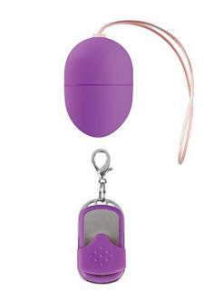 Shots Toys Vibrating Egg Small 10 Speed Purple, bezdrátové vibrační vajíčko 5 x 3,4 cm