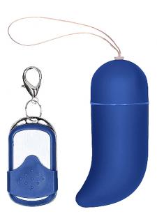 Shots Toys Vibrating G-spot Egg 10 Speed Blue, bezdrátové vibrační vajíčko 8 x 3,4 cm