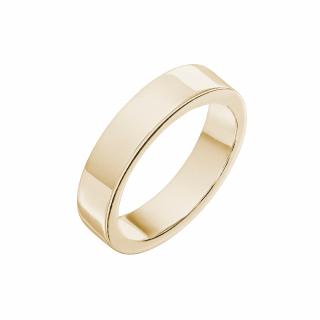Prsten ze žlutého zlata Bond Barva zlata: Žluté zlato, Šířka obroučky prstenu: 6 mm