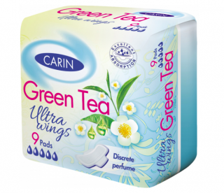 Carin Green Tea Ultra Wings 9 ks