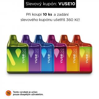 AKČNÍ SET 10ks VUSE GO Edition 01 jednorázová e-cigareta