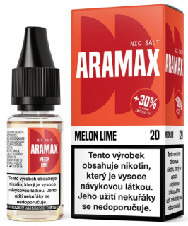 Aramax Salt Melon Lime (Meloun s limetkou) 10ml Obsah nikotinu: 10 mg