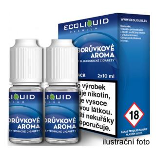 E-liquid Ecoliquid 2Pack Blueberry 2x10ml Obsah nikotinu: 0 mg