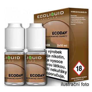 E-liquid Ecoliquid 2Pack Ecodav 2x10ml Obsah nikotinu: 0 mg