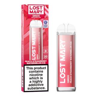 Lost Mary - QM600 - Peach Strawberry Watermelon ICE - 20mg