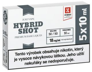 Nikotinová báze JustVape MTL Hybrid (50/50): 5x10ml / 18mg