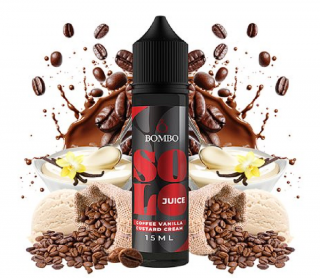 Příchuť Bombo Solo Juice S&V: Coffee Vanilla Custard Cream (Káva s vanilkovým krémem) 15ml