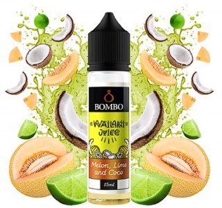 Příchuť Bombo Wailani Juice S&V: Melon, Lime and Coco (Cukrový meloun, limetka a kokos) 15ml