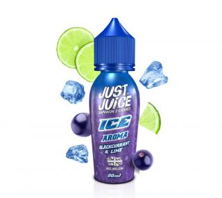 Příchuť Just Juice S&V: ICE Blackcurrant & Lime (Ledový černý rybíz & limetka) 20ml