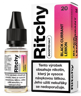 Ritchy Salt Black Currant Lemon (Černý rybíz a citron) 10ml Obsah nikotinu: 10 mg