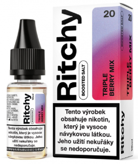 Ritchy Salt Triple Berry Mix (Bobulovitý mix) 10ml Obsah nikotinu: 20 mg