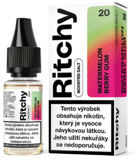 Ritchy Salt Watermelon Berry Gum (Melounová žvýkačka s lesními plody) 10ml Obsah nikotinu: 10 mg