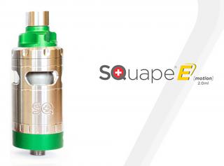 SQUAPE E Motion RTA 4,5ml atomizér Full Colored Edition Barva: Zelená
