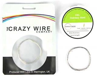 The Cotton Candy Collection The Crazy Wire SS316L - Nerezový odporový drát 10m 34GA 0,16mm