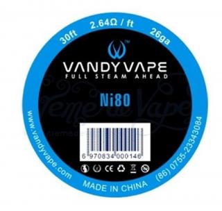 Vandy Vape - Ni80 nichromový odporový drát 9m 26GA 0,4mm