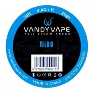 Vandy Vape - Ni80 nichromový odporový drát 9m 28GA 0,3mm
