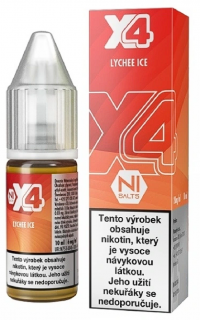 X4 Bar Juice Salt Lychee ICE (Chladivé liči) 10ml Obsah nikotinu: 20 mg