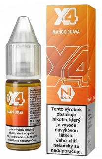 X4 Bar Juice Salt Mango Guava (Mango a guava) 10ml Obsah nikotinu: 10mg