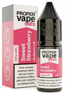 Zeus Juice Proper Vape Salt Sweet Strawberry 10ml 20mg