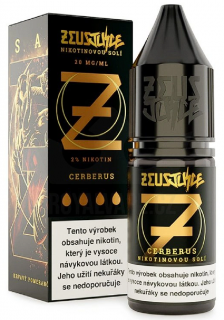 Zeus Juice Salt Cerberus (Pomeranč, broskev, brusinky, mentol) 10ml 20mg