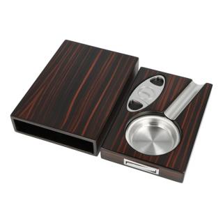 Doutníkový popelník Set, Ebony Finish, 1D