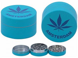 Drtič tabáku Amsterdam Blue 3x kov ∅4cm