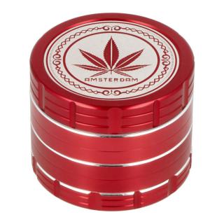 Drtič tabáku kovový Amsterdam Red, 4.díl., 50mm