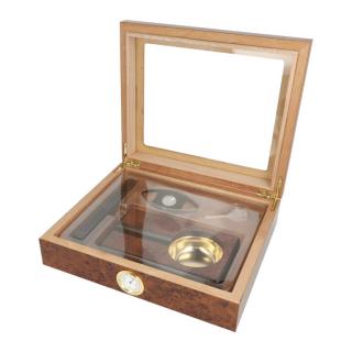 Humidor na doutníky Set 15D hnědý, 26x22x7cm