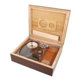 Humidor na doutníky SET 25D, třešeň, 26x22x8cm