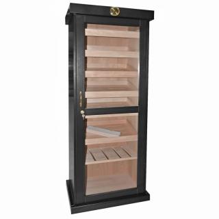 Humidor na doutníky skříňový Cabinett black, 178x68x44cm