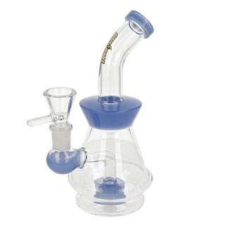 Skleněný bong s perkolací Super Heroes Blue, 19cm