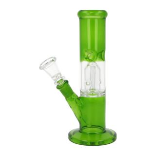 Skleněný bong Super Heroes Green Straight Ice, 20cm