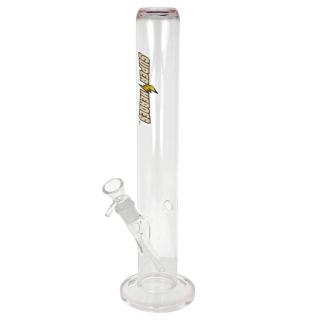 Skleněný bong Super Heroes Straight Transparent, 40cm