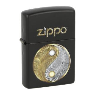 Zapalovač Zippo Abstract Yin, matný