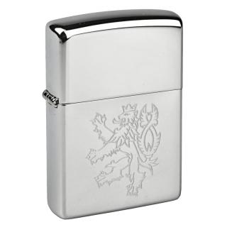 Zapalovač Zippo Český lev, leštěný