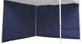 2x boční plachta pro párty stany Profi, plná bez okna, modrá, 295x215 cm