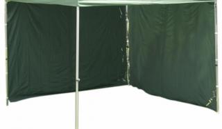 2x boční plachta pro párty stany Profi, plná bez okna, zelená, 295x215 cm