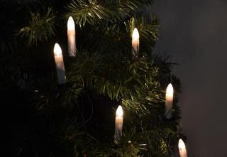 Elektrické retro svíčky na vánoční stromeček- klasický vzhled, vnitřní, 30 ks