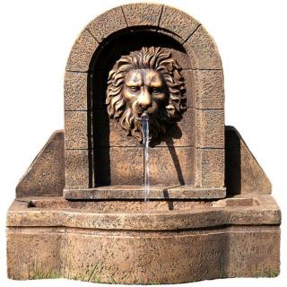 Kašna lví hlava venkovní + vnitřní, tekoucí voda, 54 cm