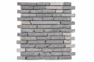 Mozaika obkladová z přírodního kamene- mramor šedý, 1 m2