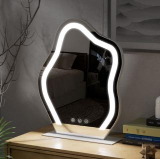 Stolní zrcadlo s led osvětlením v moderním designovém stylu, 44x55 cm