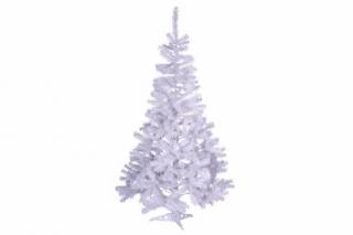 Umělý vánoční stromek bílý, včetně stojanu, třpytivý efekt, 1,2 m