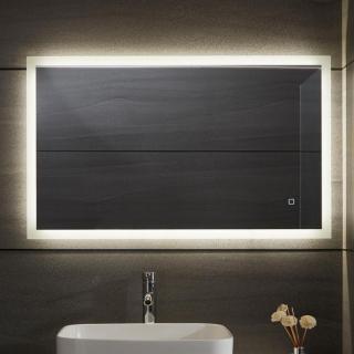 Zrcadlo led nástěnné obdélníkové koupelnové 50x70 cm