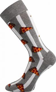 Barevné ponožky Defood pizza - 39-42