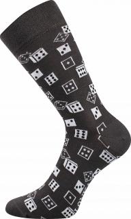 Barevné ponožky hrací kostky - 39-42