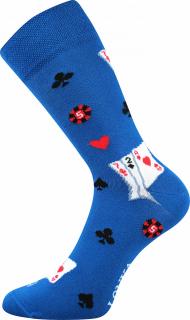 Barevné ponožky karty - 39-42