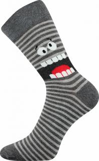 Barevné ponožky ksichtík - 43-46